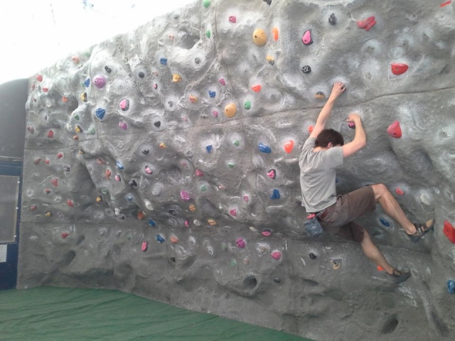 One of our climbing walls